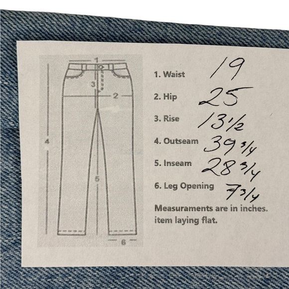 Vintage 550 Levis Men 38 X 29 (actual) Tapered Denim Jeans Made In USA 90s 1995 - Picture 7 of 12